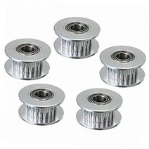BALITENSEN 5피스 이빨 GT2 아이들러 도르래 20 5mm 보어 3D 프린터 6mm 너비 타이밍 벨트 (보어 20이빨), 5, 20TB5IP