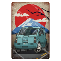명판 사인클래식 Nippon 거리 자동차 사인 벽 장식 스포츠카 주석 금속 술집 클럽 차고 남자 동굴, 13 13_01 20x30CM(7.87x11.8in)