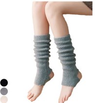 다양상점 포근한 발레 레그워머, 그레이