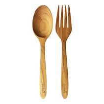 de Bois Dining Spoon Fork l Organic Teak Dining Set l Spoon Fork l Non Toxic Wooden Kitchen Utensi, 1