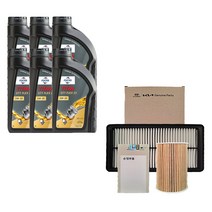 더뉴카니발 디젤 훅스 타이탄 플렉스 23 5W30 C2/C3 순정필터패키지, 6L