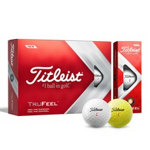 타이틀리스트 2022 TRUFEEL 트루필 2피스 12구 골프볼, 옐로우