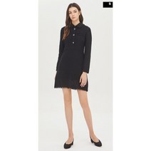 [시슬리] 트위드 니트 카라 원피스 SAKO09111