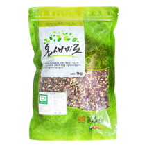 두레생협 국내산 유기농 삼색미 흑미 홍미 녹미 1kg, 1개