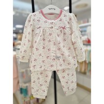아가방 [동아쇼핑점] 겨울신생아여자아기출산선물# 무형광 실내복 긴팔내의# 백일 돌선물추천# / 긴팔내복 히트택 에어웜내의 부드러운촉감 꽃무늬 퍼플꽃내의