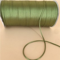 중국 매듭 새틴 팔찌 마크라메 실크 마크라메 코드 로프 스레드 와이어 DIY 구슬 만들기 10 미터 2mm, Moss green 214