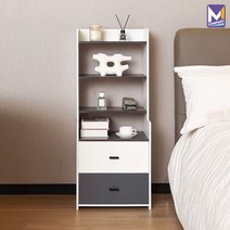 MCOMPANY 협탁 침대 옆 침실 거실 쇼파 미니 사이드 테이블 서랍장 와이드 보조 간이 2단 원목 책상 3단 북유럽 유럽풍 선반 엔틱 모던 거실장 인테리어 수납장 다용도_존슨, 존슨 협탁