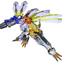 메탈 HG 디지몬 어드벤처 극장판 오메가몬 워그레이몬 메탈가루몬 합체 궁극 X항체 액션 관절 피규어, 메탈피규어, 오메가X 항체