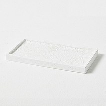 한샘 스톤 규조토 직사각 멀티 트레이, 화이트 (19.2×10×1.3cm), 0212391 규조토 직사각