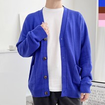 [VY] 남자 V넥 박시핏 스웨터 세련된 가디건