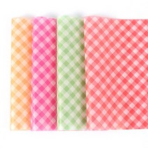 피크닉앤패키지 체크유산지모음(3종 5매씩), 1set, 15장