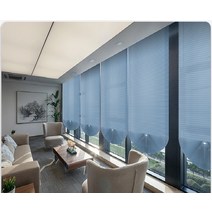 가림막파티션 파티션 가림막 칸막이 인테리어 공간분리 가리개 얼룩말 창문 블라인 주방 욕실용 프렌치 도어 롤 업 및 풀 커튼, 21.Blind Light Blue  60W x 150