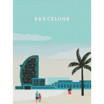하모니아트 보석십자수 30x40 바르셀로나, 신박장터쿠팡 07. 발리