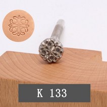 우드스탬프 인테리어 고무 이니셜 도장 다이어리 패턴 스탬프 도구 금속 공예 피부 작업 소 조각 꽃 토템, K133