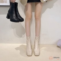 ORNAN 여성 가을 워커힐 통굽 앵글부츠 굽높이 6cm CH3983