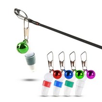 KS컴퍼니 방울달린 끝보기케미 방울케미 원투낚시 전자방울 전자케미 입질보기 입질감지기 색상선택가능, 그린(3개입)