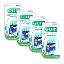 검치간칫솔 GUM 치간 칫솔 소프트픽 240 개 부드러운 실리콘 고무 일회용 코스트코 치간솔, GUM소프트픽어드밴스드치간칫솔60개입 x 4팩