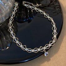 다왕 ftZC311 꼬불 웨이브 팬시 초커 목걸이