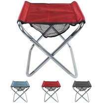 캠핑 의자 야외 휴대용 접이식 알루미늄 합금 브래킷 자카드 천 여행용, [02] Silver sand gray, 02 Silver sand gray