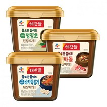 해찬들 청양초/차돌/바지락꽃게 된장찌개양념 450gx3, 차돌 x 3