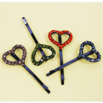 BNP 스와로브스키헤어핀 하트헤어핀 러블리한선물 여자친구 여성머리핀