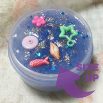 아트니즘 수제슬라임 액체괴물 크런치 클리어 버터, 41바다슬라임블루 대용량 200ml