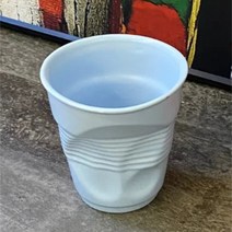 창의적인 조형물 핸디 커피 컵 도자기 찻잔 여행 찻잔 휴대용 생일 선물 CZ.SNB, Small(250ml), 청색