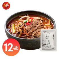 미스타셰프 육개장 600g 12팩, 단품