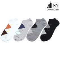 [NY코튼클럽] 남성 2105 아가일 스니커즈양말
