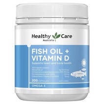 New ZeaLand 직구 Healthy Care DHA Fish 오메가3 Oil + Vitamin D 200캡슐 1Pack, 상세참조, 수량
