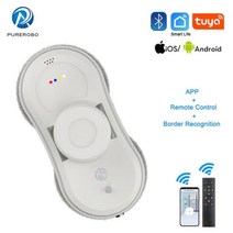 유리창로봇청소기 Purerobo 창 청소 로봇 APP 원격 제어 지능형 자동 물 스프레이 닦음 유리타일거울 사각 진공 청소기 홈, W-R1 White Robot+AU+그렇습니다