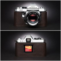 펜탁스 Pentax K2 LX MX SUPER A 카메라 소가죽 속사케이스, K2 베이스[코코아 브라운]