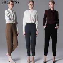 [쉬즈미스.] [쉬즈미스] 배기핏 울 니트 조거 팬츠