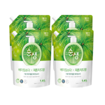 순샘 베이킹소다 피톤치드 리필 세제, 1.4L, 4개