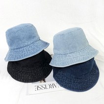 4컬러 데님 빈티지 여성 벙거지 버킷햇 모자 HAT39
