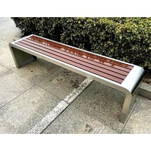 나무 원목 벤치 흡연실 부스 공원 의자 식당 정원 야외용 캠핑, 1.2m스테인리스 스틸