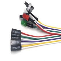 LED 컴퓨터 리셋스위치 PC 파워 전원케이블, AAA상품선택AAA