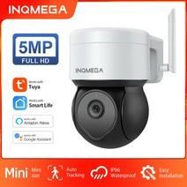 가정용 실외 실내 CCTV inqmega 5mp tuya 야외 ptz 카메라 ai 인간 감지 1080p 보안 cctv 카메라 add google home and alexa ip, 3mp 32g 알렉사, 협력사, au 플러그
