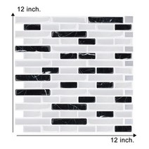 롱브릭타일 접착식파벽돌 파벽돌 Vividtiles 껍질과 스틱 타일 3D 벽돌 효과 방수 부엌 Backsplash 장식, 09 T80024