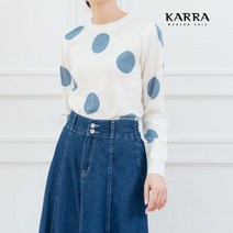카라 KARRA 라운드빅도트니트 KB2FKN035C