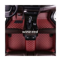 포르쉐 자동차 바닥 매트 카이엔 2011 2012 2013 2014 2015 2016 커스텀 자동 발 패드, Wine