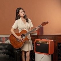 기타 어쿠스틱 일렉트릭 스틸 스트링 발라드라이 포크 팝 플랫 탑 40 인치 호두 6 고광택 장면 전환 일렉트로