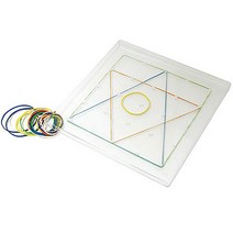 에듀카코리아 EDUC 8512 지오보드 (투명) Transparent Geoboard