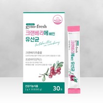 [본사정품] 요로건강 지노프레쉬 크랜베리에 빠진 여성유산균 1개월(30포), 2g x 30포, 1개