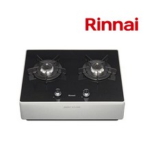 린나이 2구 빌트인/스탠드식 블랙펄 가스 쿡탑 레인지 RBR-P2500 타공사이즈:560x430, 높은스탠드(실버), LPG프로판가스, 전기코드식