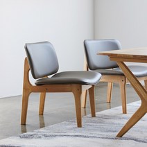 [리비니아] 릴렉스 원목 낮은 4인 1600 와이드 4인/6인 식탁세트or단품, 04.릴렉스의자 2개(단품), 내츄럴