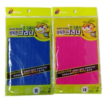 [태태몰] 국산 제조 초극세사 바둑판 크리너 1P(봉) - 20개 행주 걸레 크리너 +&12470, 1P(대) 핑크