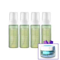 제주온 풋귤 모닝 버블 클렌저 폼 아침 세안 비건 천연 계면 활성제 화장품 울금 병풀 히알루론산 촉촉한 클렌저 보습 민감성 모공 유수분 밸런스, 4개(추가할인+사은품)