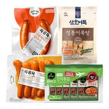 [제일제당] [CJ] 캠핑준비세트(후랑크+킬바사+어묵탕+김치볶음), 상세 설명 참조