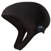 NeoSport Wetsuits Premium Neoprene 2.5mm Sport Cap Black Large - Diving Snorkeling & Wakeboarding, 1